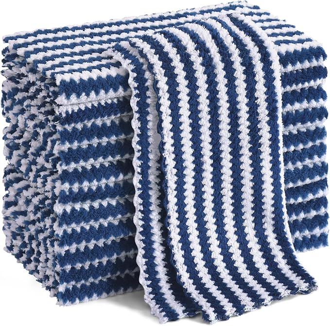 Homaxy 12 Pack Kitchen Dish Cloths, Ultra Soft and Absorbent Dish Towels by Homaxy