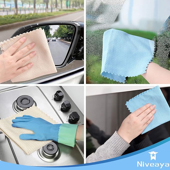 Niveaya Nano Streak Free Miracle Cleaning Cloths - Image 5