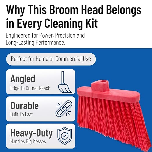 SPARTA Plastic Broom Head, Un-Flagged - Image 3