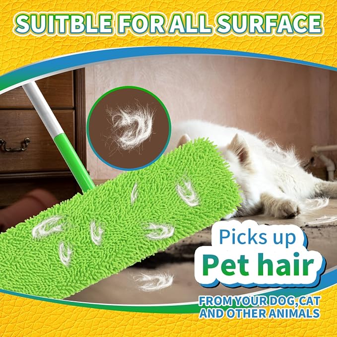2 Pack X-Large Reusable 100% Coral Fleece Mop Pads Compatible - Image 7