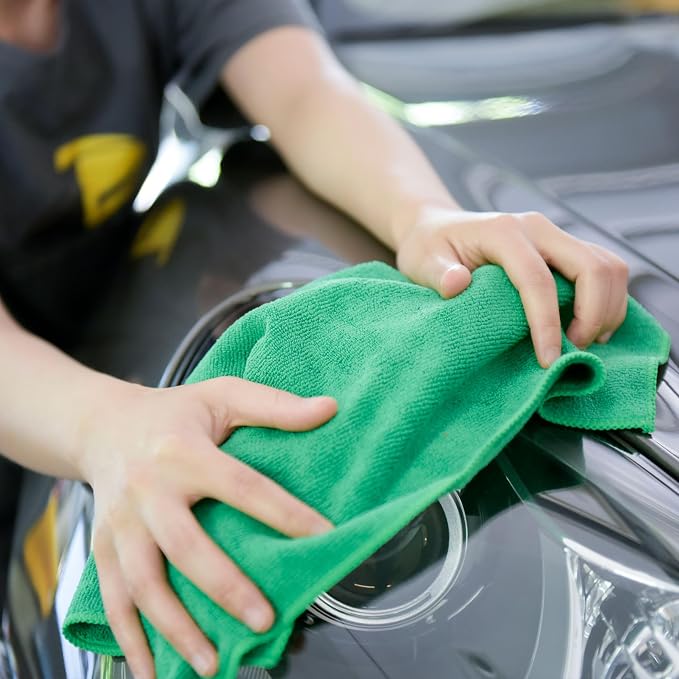 CARCAREZ Premium Microfiber Detailing Towels, 340 GSM Lint Free Car Buffing - Image 5