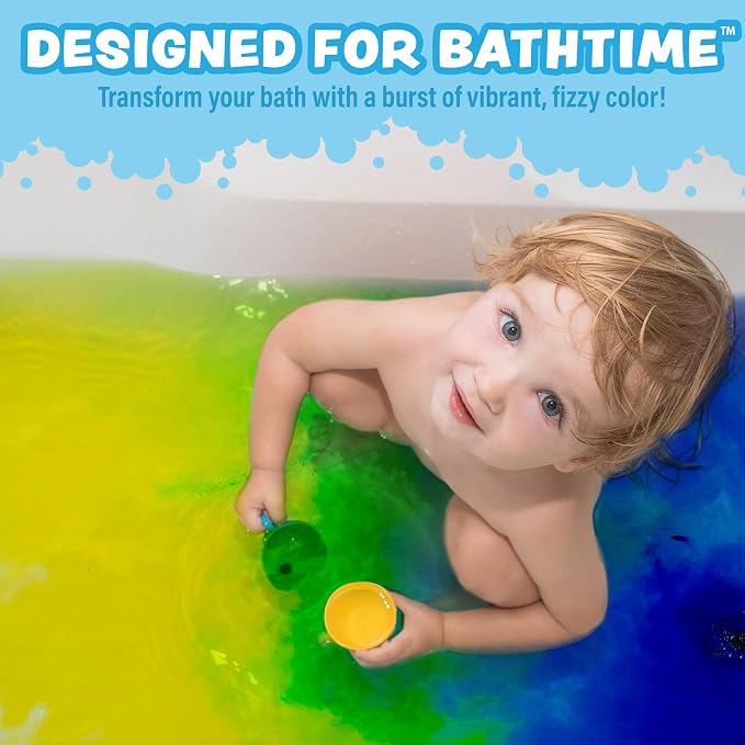 Tub Works® Bath Color Pops™ Moisturizing Kids Bath Bombs, Vibrant Water Color - Image 2