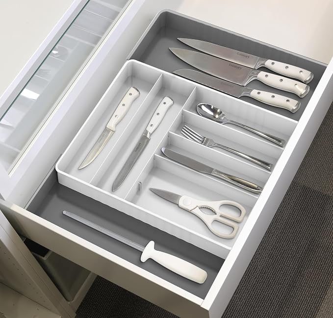 Simple Houseware Expandable Kitchen Drawer Flatware Organizer - Image 4