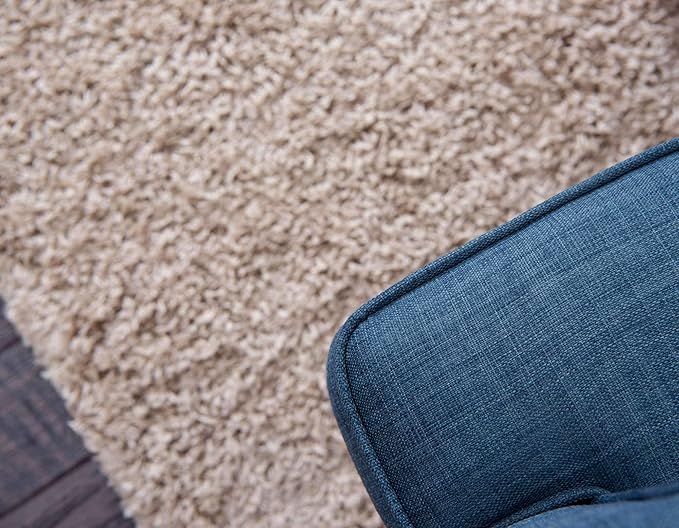 Unique Loom Solid Shag Collection Area Rug (10' x 13' Rectangle, Taupe)