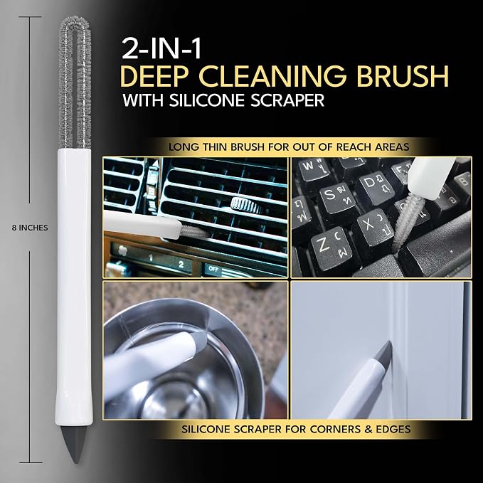 Small Cleaning Brush Set 3pcs—Crevice Brushes - Image 6
