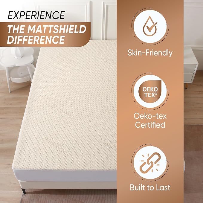 Luxury Waterproof Organic Mattress Protector Queen - Image 4