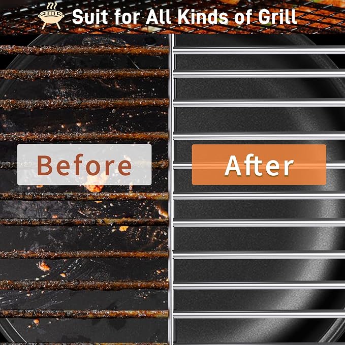 Grill Brush and Scraper-18 Adjustable Handle Safe BBQ Grill Brush - Image 8
