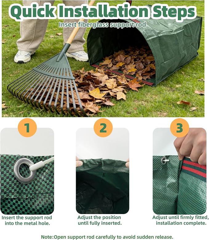 2-Pack 72-Gallon Reusable Yard Waste Bags - Image 5
