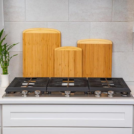 Extra Large Bamboo Cutting Board Set – Wood Cutting Boards - Image 2