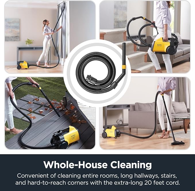 Eureka 3670M Canister Cleaner, Lightweight Powerful Vacuum - Image 5