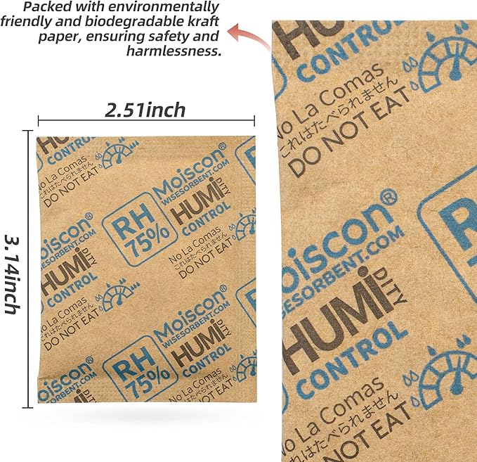 90 Pack 75% RH Size 8 Two-Way Humidity Control Packs - Image 3