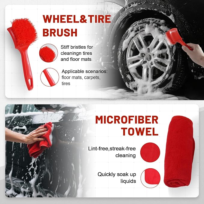 10Pcs Interior Detailing Brush Set, Car Vent & Dashboard Cleaner Kit - Image 4