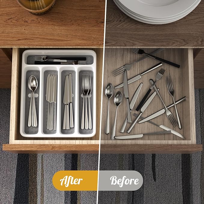 5-Slot Utensil Drawer Organizer - Image 4