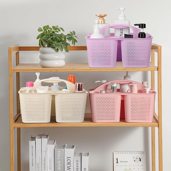 UUJOLY Plastic Portable Shower Caddy Basket Bucket, Cleaning Shower Basket - Image 3