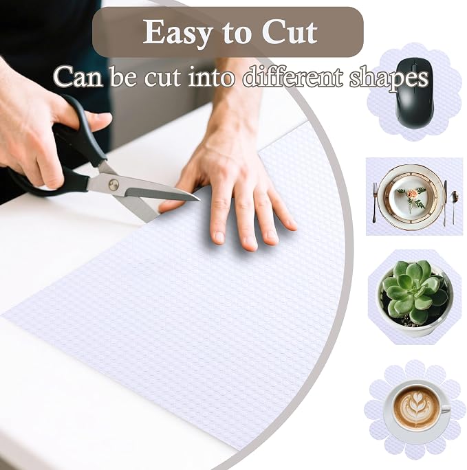 Cabinet Shelf Liner 11 Inch Wide X 20 Ft Non-Slip Kitchen Drawer Liners - Image 4