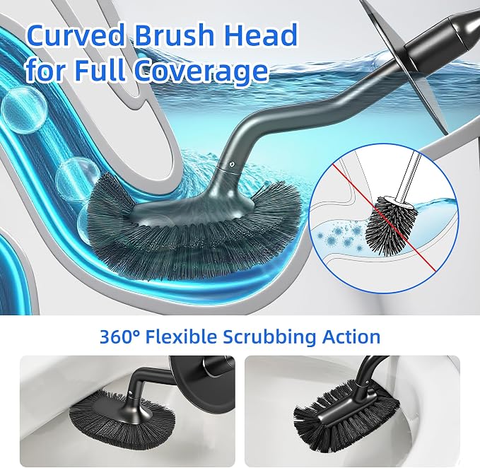 Toilet Brush and Holder Set - Image 4