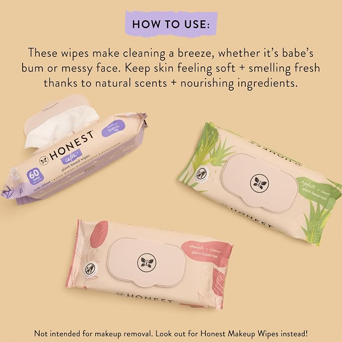 The Honest Company Calm and Cleanse Naturally Scented Wipes Cleansing - Image 3