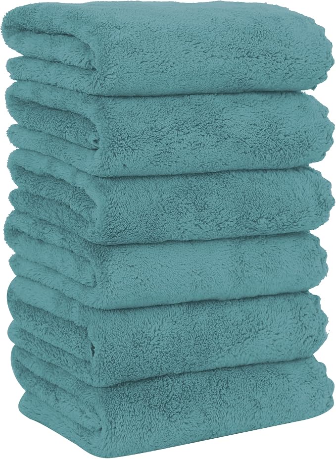 MOONQUEEN 6 Pack Premium Hand Towels by MOONQUEEN