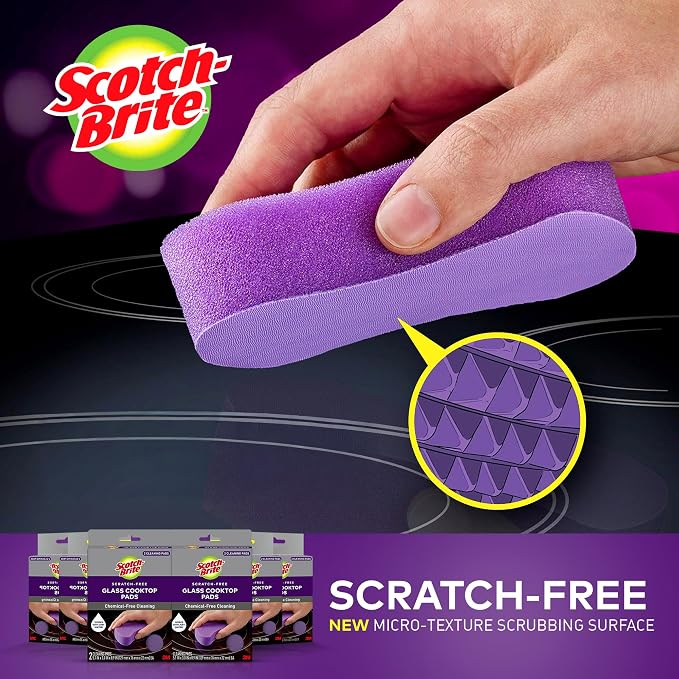 Scotch-Brite Glass Cooktop Pads, Scratch-Free & Non-Abrasive Scrubbers - Image 7