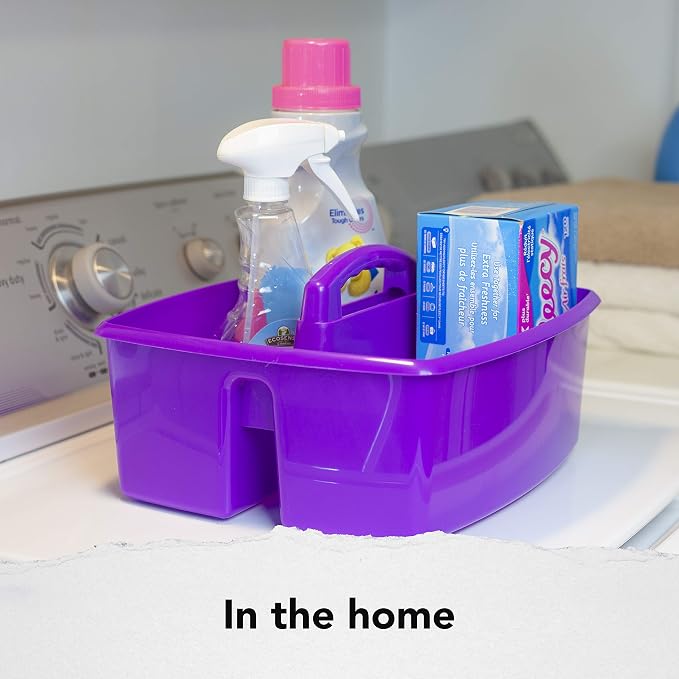 Storex 2-Compartment Large Craft Caddy – Multipurpose Classroom Organizer - Image 7