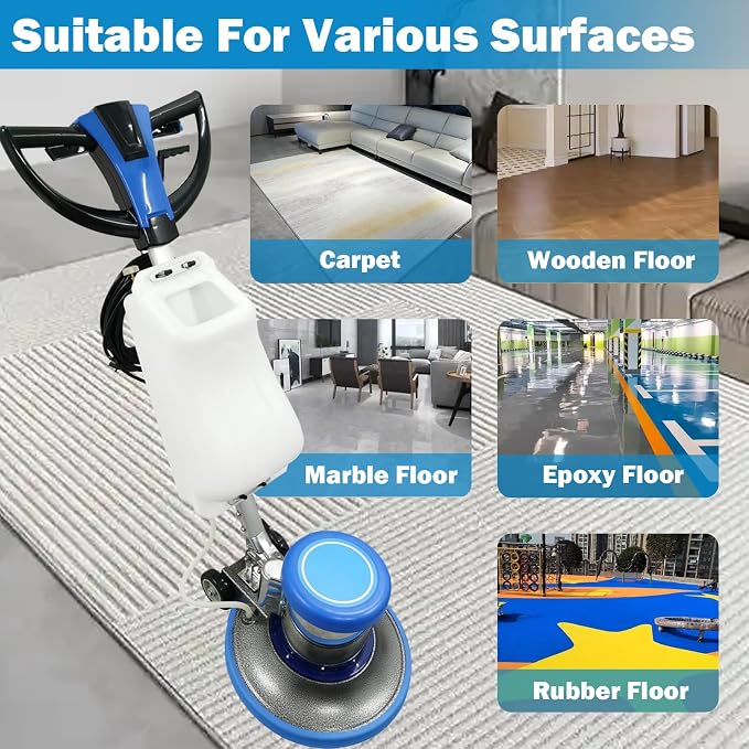 TECHTONGDA Floor Polisher Commercial Floor Buffer Scrubber Buffer Polisher - Image 4