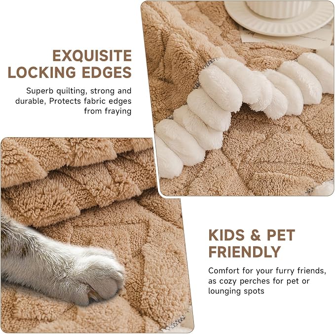 OTOB Plush Couch Cover for Dogs Washable, Non Slip Fuzzy Soft Armrest Backrest - Image 4