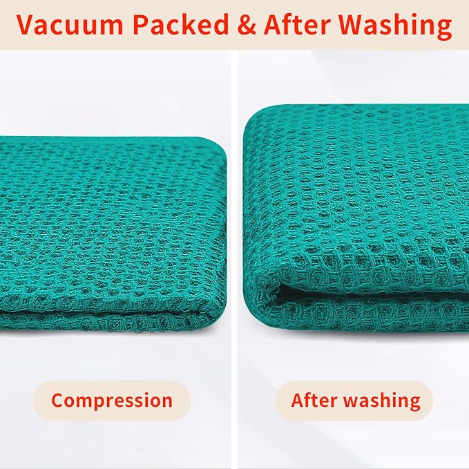 Homaxy 100% Cotton Waffle Weave Kitchen Dish Cloths, Ultra Soft Absorbent Quick - Image 7
