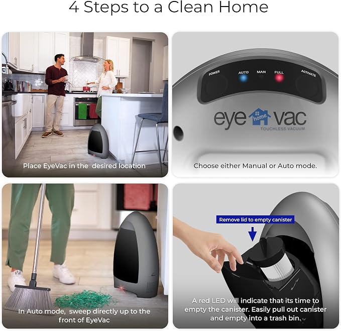 EyeVac Home Touchless Vacuum Automatic Dustpan - Image 4