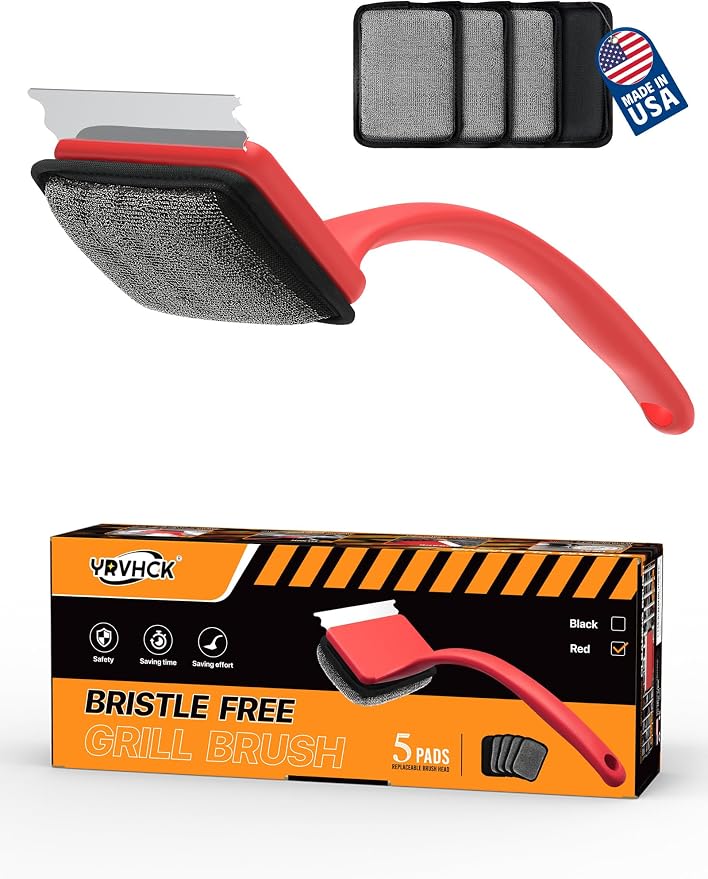 Grill Brush Bristle Free, Grill Cleaner Brush by YRVHCK