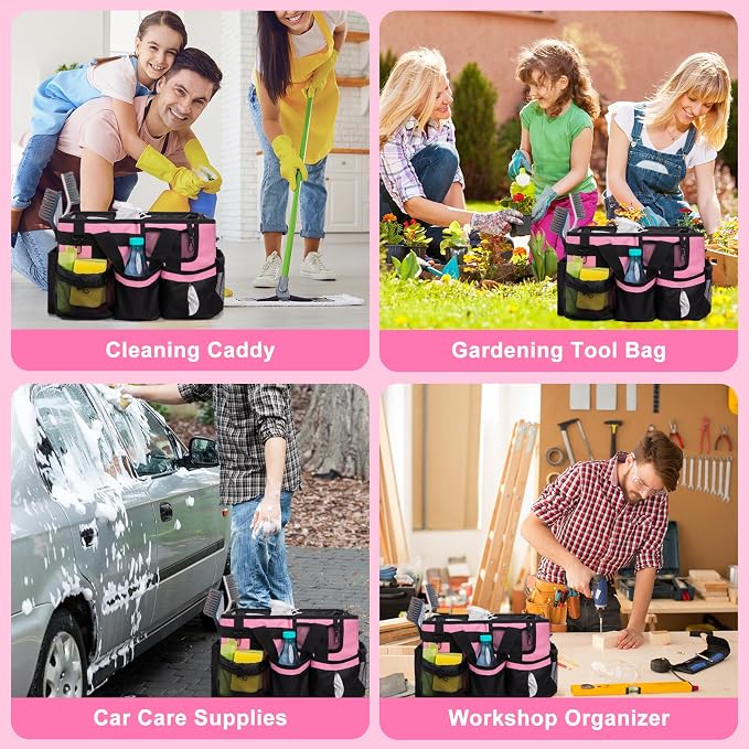 Large Cleaning Caddy Bags, Cleaning Supplies Organizer - Image 7