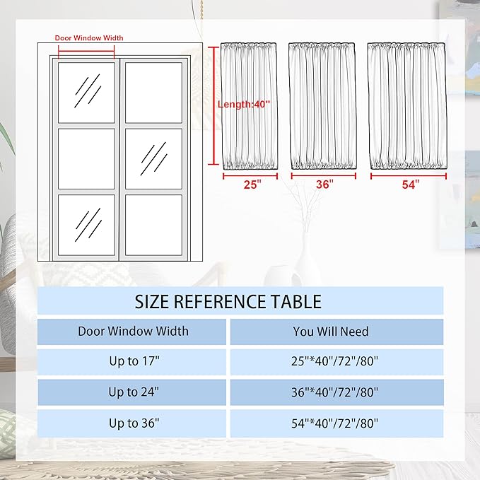 DWCN French Door Curtains – Rod Pocket Thermal Curtain - Image 6