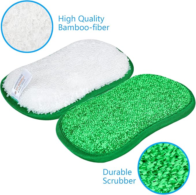 10 Pack Kitchen Dish Sponges Scrubber Non-Scratch Multi-Purpose Dishcloths - Image 2