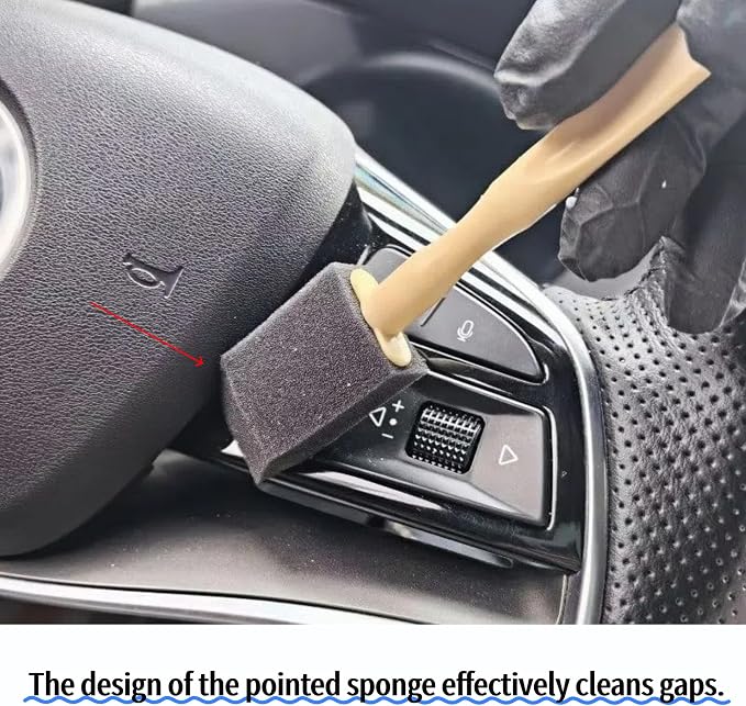 20 PcsCar Air Vent Cleaning Brush, Disposable Car Air Vent Cleaning Sponge Head - Image 4