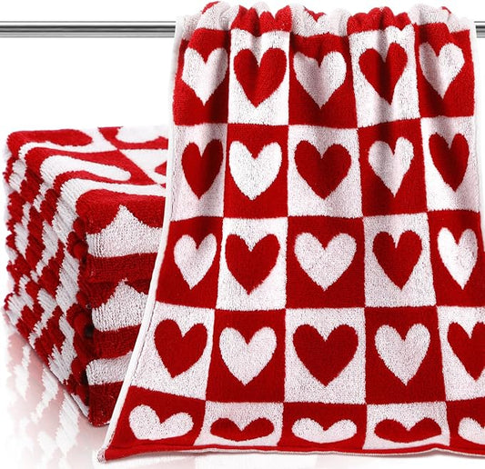 Frienda 4 Pcs Valentine's Day Hand Towels by Frienda