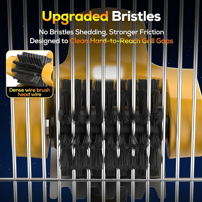 21V Electric Grill Brush, Heavy-Duty Cordless BBQ Cleaner - Image 5