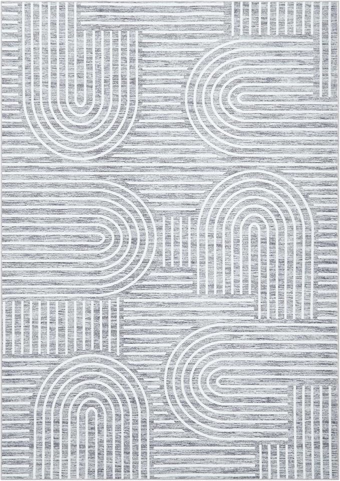 Washable Rug 3x5 Area Rugs for Living Room, Abstract Rug for Bedroom, Soft - Image 8