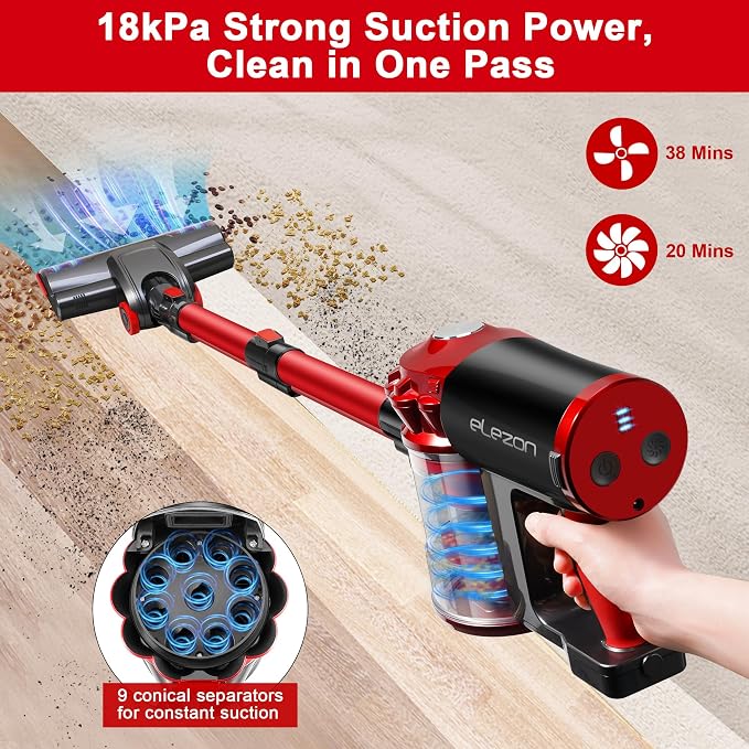 elezon A200 Cordless Vacuum Cleaner - Image 3