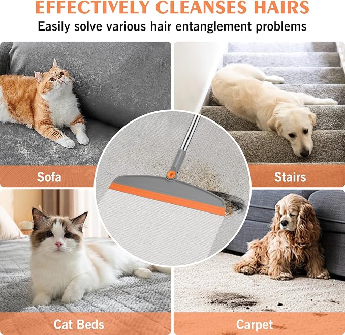 Multifunction Magic Broom, 54 Inch Adjustable Long Handle Silicone Floor - Image 5