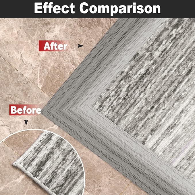 20Ft Carpet Floor Transition Strip, Self Adhesive Floor Edging Trim Strip - Image 7