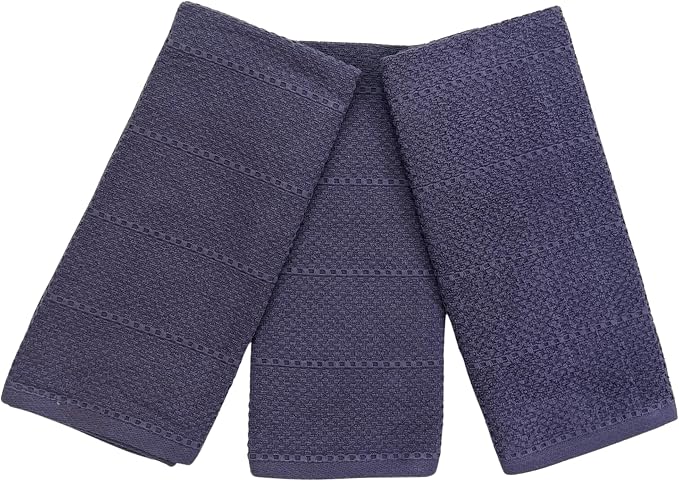 Eggplant Purple Kitchen Hand Dish Towels: Oversized 28" x 18", 100% Cotton - Image 5