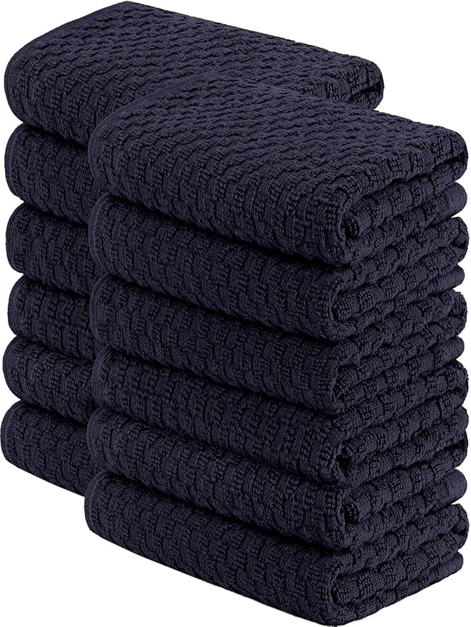 Wealuxe Super Absorbent Kitchen Towels 12 Pack by WhiteClassic
