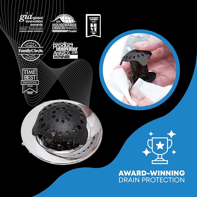 TubShroom Ultra Stainless Steel Drain Protector, Hair Catcher Strainer - Image 3