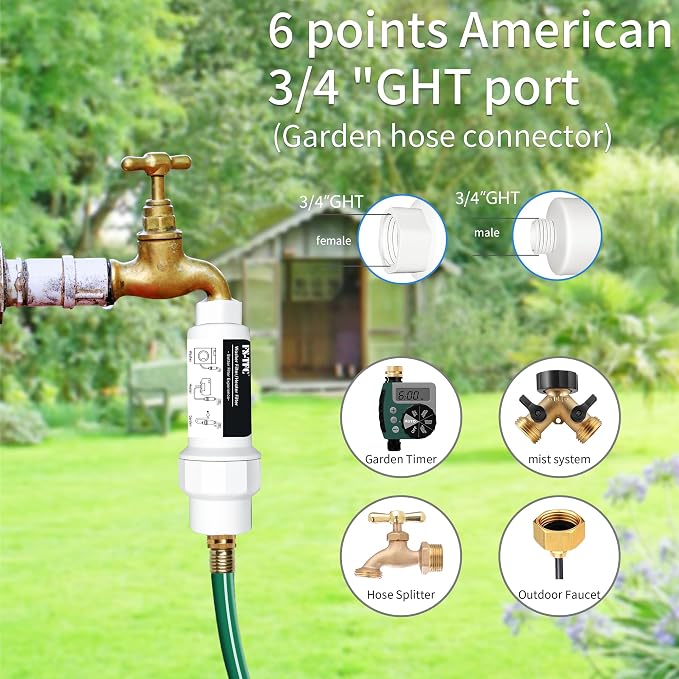 FS-TFC Inline Sediment Anti-Scale Filter Reusable 3/4" GHT Water Hose Filter - Image 6