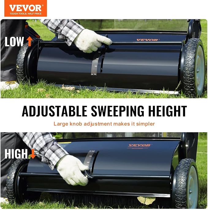 26 Inch Lawn Sweeper Push Hand Powered - Image 6