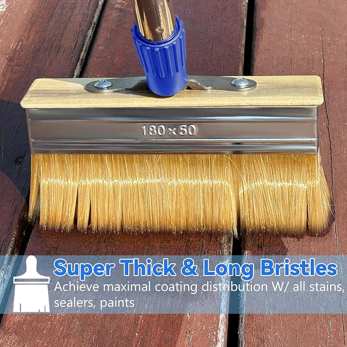 7" Deck Stain Brush Applicator - Image 2