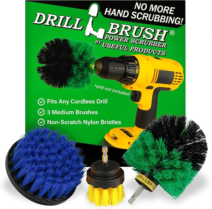 Drillbrush Medium Drill Brush Attachments by Drillbrush