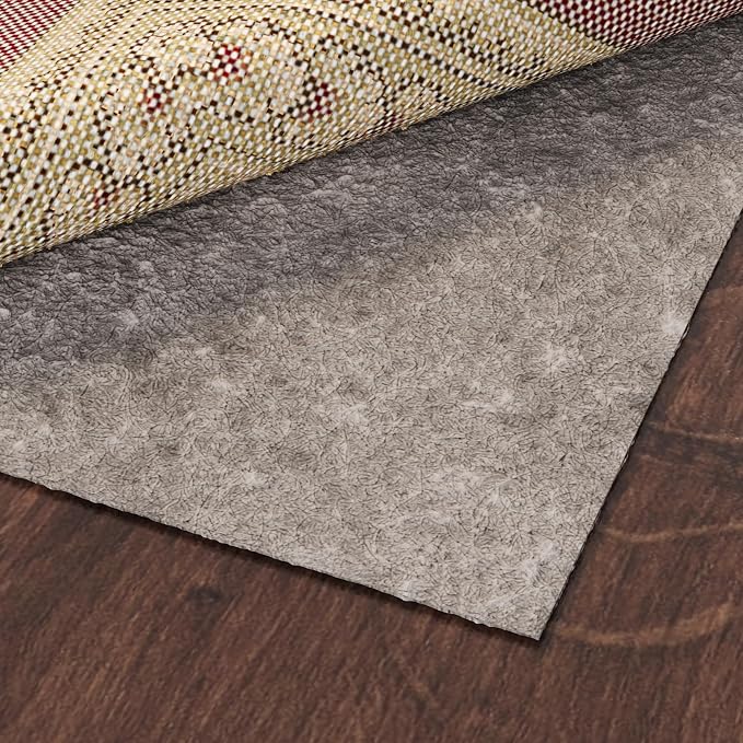 Ottomanson 6' x 8' Non-Slip Rug Pad Gripper 1/4 Inch Thick Dual Surface Felt + by Ottomanson