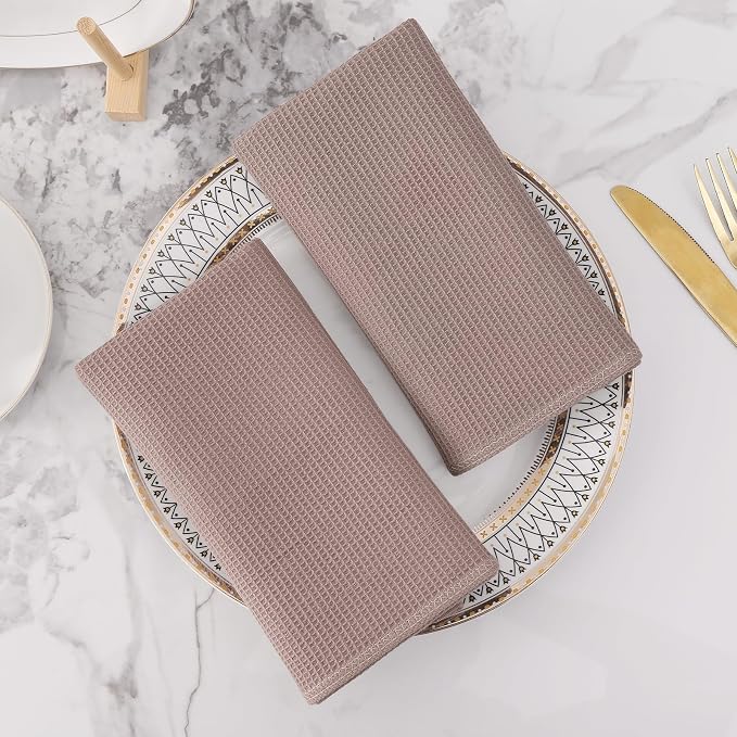 Homaxy 100% Cotton Waffle Weave Kitchen Towels - Image 8