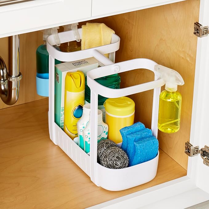 YouCopia SinkSuite Under Sink Cleaning Caddy, 2-Tier Adjustable Cleaning - Image 8