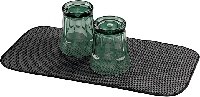 iDesign iDry Fabric Mini Kitchen Countertop Absorbent Dish Drying Mat by iDesign